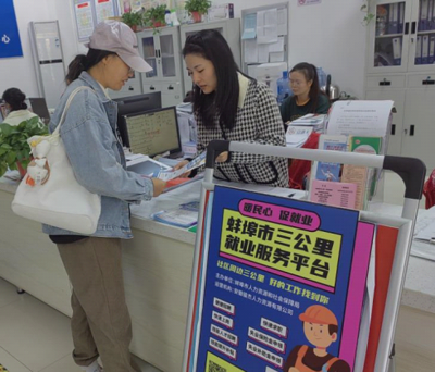 蚌山區湖濱社區中心 就業三步走，打好組合拳，創業服務咨詢